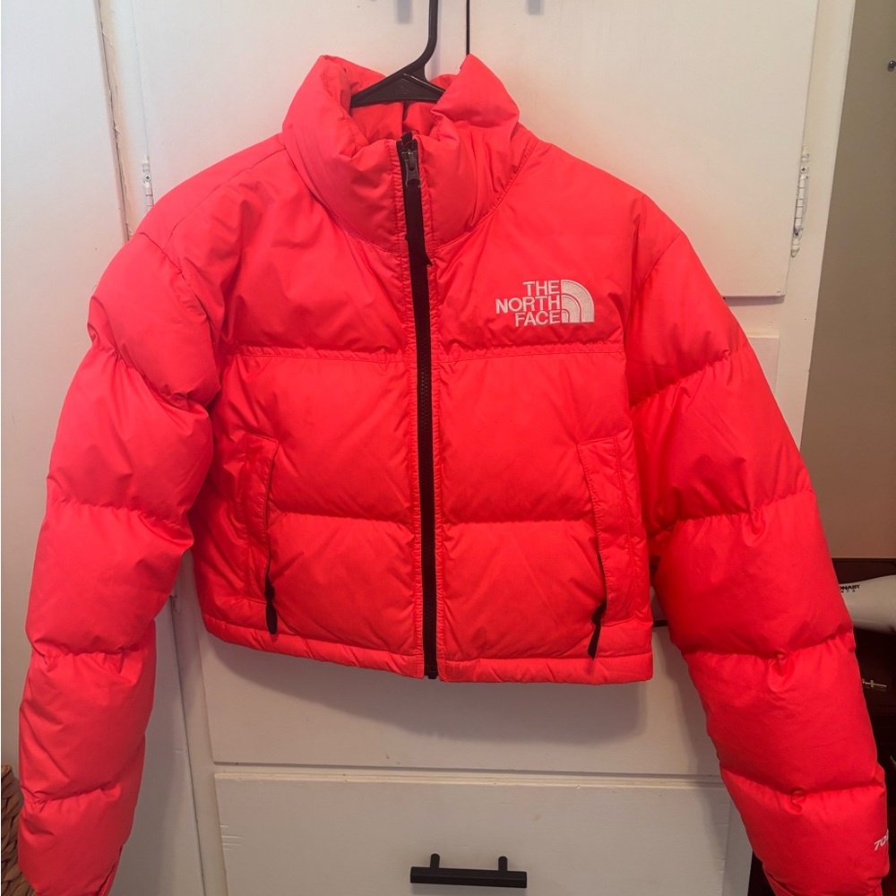 The North Face Women's Bright Salmon Puffer Jacket by